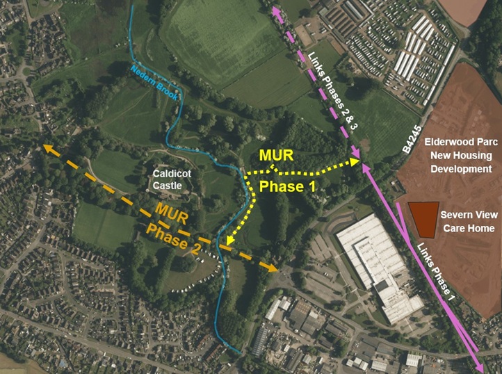 Caldicot Multi-User Route phasing plan