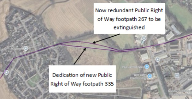 Public Right of Way changes Kingswood Gate